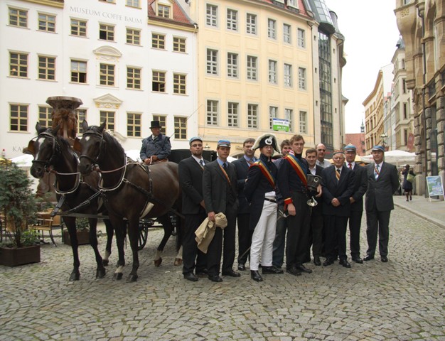 Lausitzer vor der Kutsche